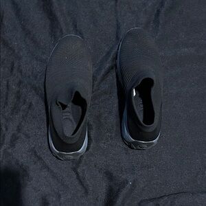 Black Slip-On Sneakers